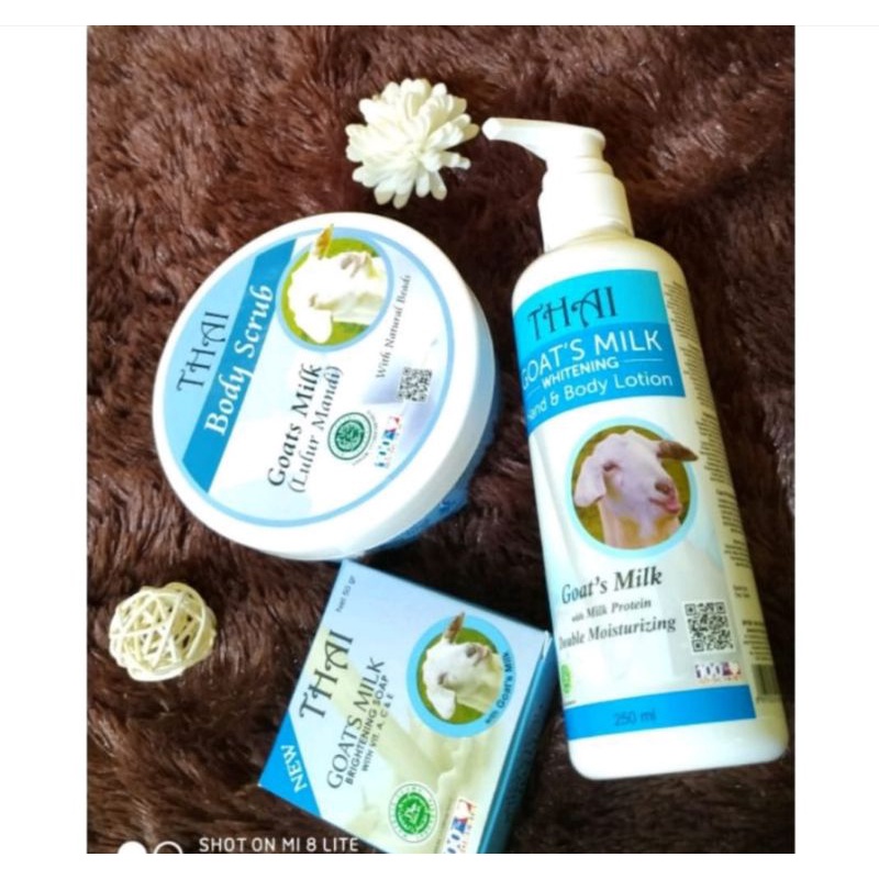 paket Thai goat milk sabun susu kambing original