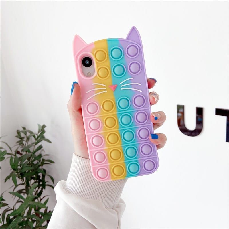 Case Pop It Cut Samsung A02S A03S A22 4G A32 4G Softcase Pop It Rainbow Pelangi Lembut Lucu