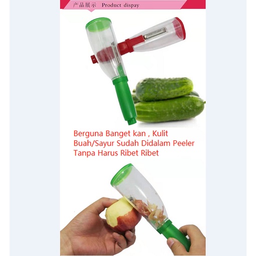 Pengupas Kulit Buah Sayur Tabung / Parutan dengan Tabung / Parutan Peeler Tabung