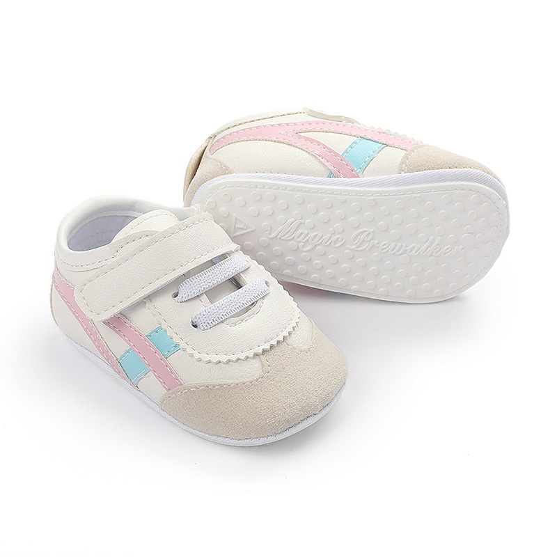 Sepatu Bayi Prewalker Perempuan Umur 0 - 12 Bulan Sepatu Sneakers Anak Bayi Perempuan Baby Prewaker Shoes Cewek Murah Umur 0 - 14 Bulan, umur 1 Tahun 0 - 6 Bulan Pink Biru AK 06