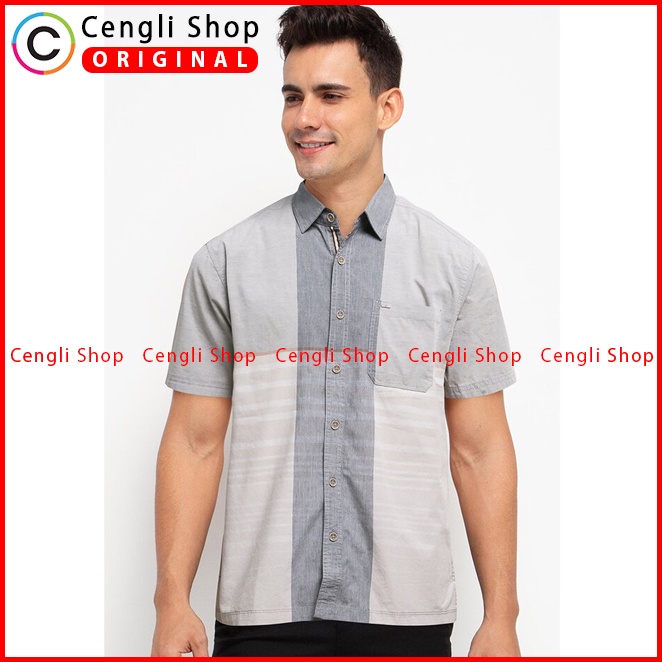 BAJU KEMEJA PRIA CARDINAL ORIGINAL CASUAL LENGAN PENDEK CA06