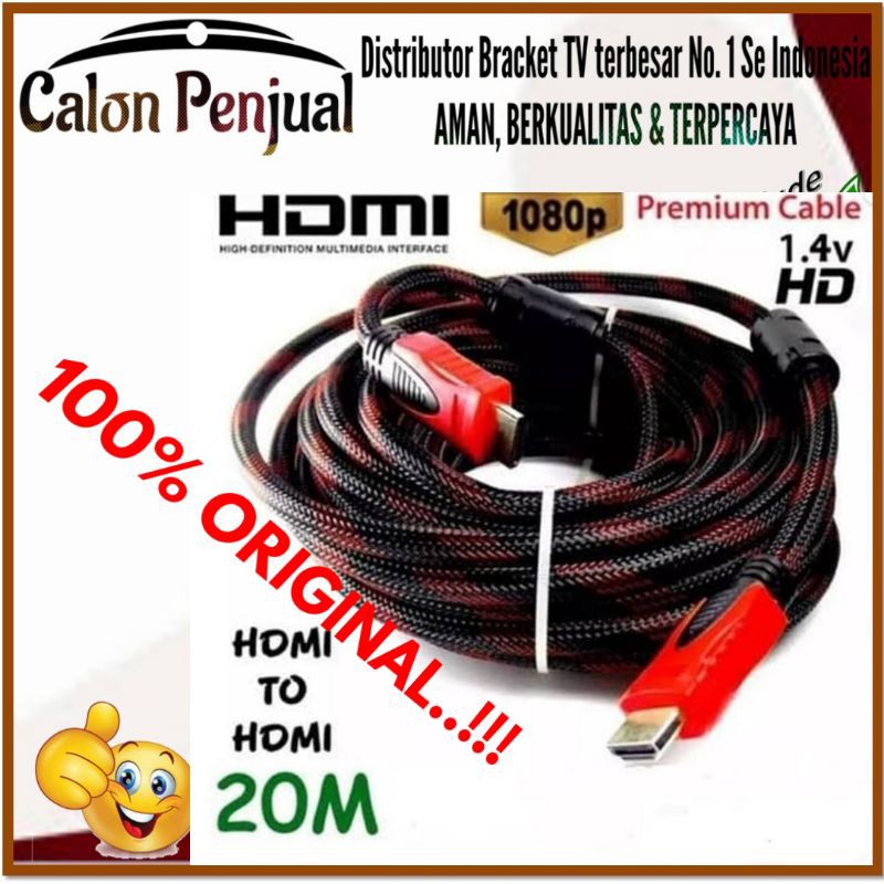 KABEL HDMI GOLD PLATE ORIGINAL 100%