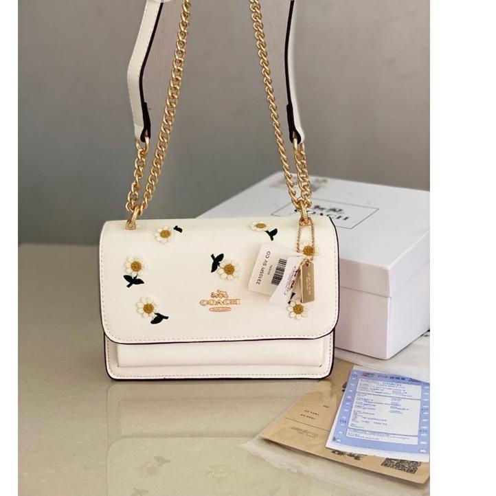 Sangat Nyaman.. TAS Coach klare/premium crossbody bag with Daisy Embroidery
