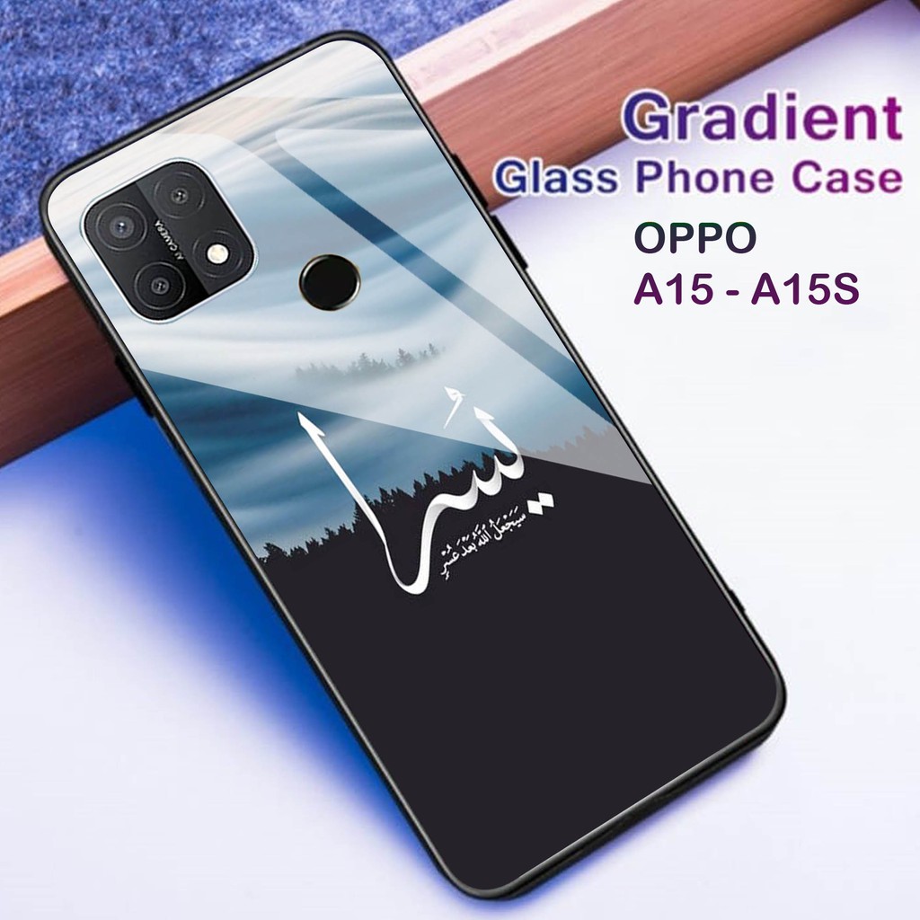 [H15] Case Kaca Oppo A15 A15S ,SOTFCASE GLASS OPPO A15 A15S, CASE HP OPPO A15 A15S , CASE KEREN OPPO