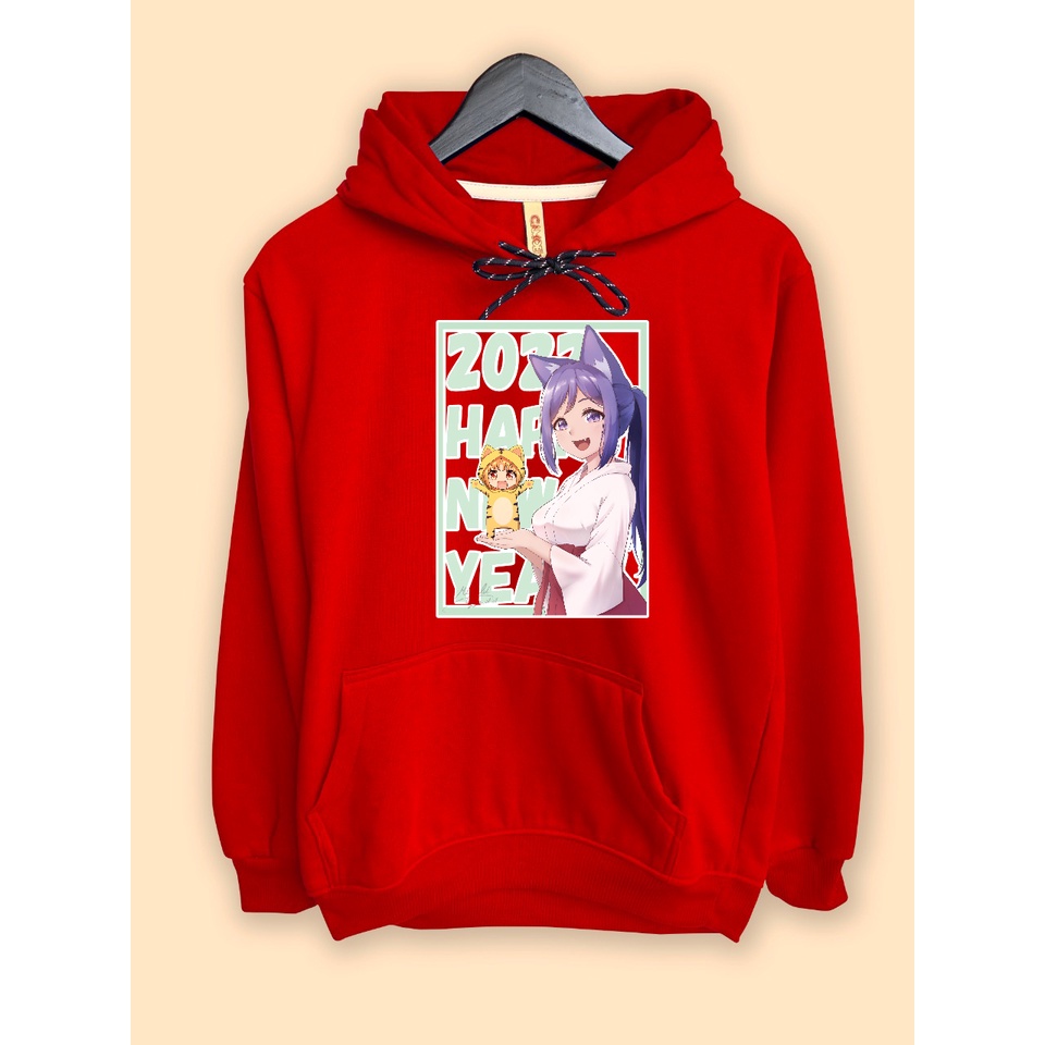 Jaket Hoodie Anime Waifu Matsuura kanan Love Live Tiger Imlek