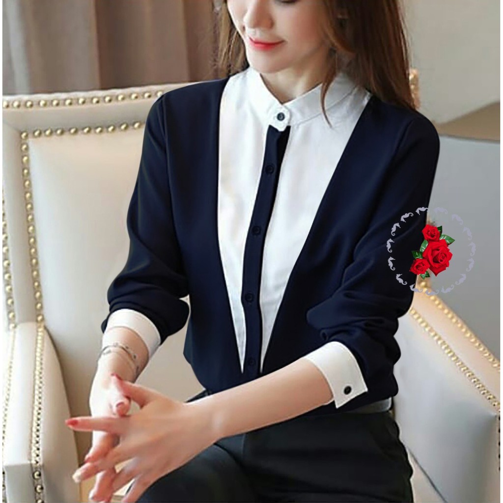 FWG - BLOUSE EILLEN / BLOUSE / ATASAN MURAH / BLUS WANITA / BLOUSE KOREA