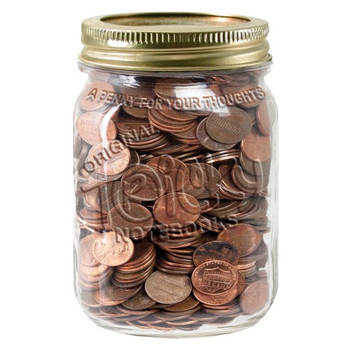 

Paper House 4''x6'' 56 Page Tricky Notebook Penny for Your Thoughts