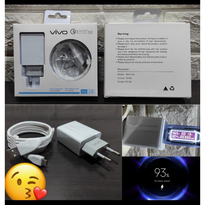 Charger Vivo V11 Pro V9 V7 V5 Plus Micro USB 2A Fast Charging Original 100% 3.0 Qualcomm