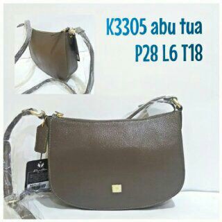Tas Kulit Papillon Original K3305 Abu Tua