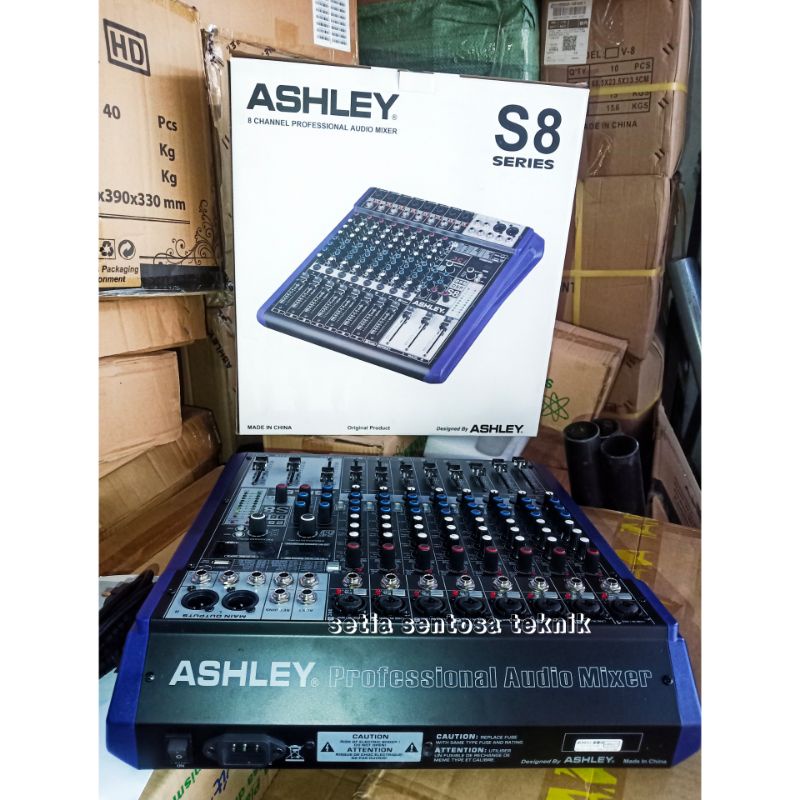 Mixer ASHLEY S8 SERIES S8 CH ORIGINAL NEW AUX BLUETOOTH USB