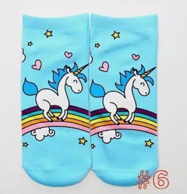 Kaos Kaki Unicorn Anak Socks Lucu Perempuan Wanita Sekolah Pink Pergi Kado Anak Hadiah Ulang Tahun Birthday Souvenir Back To School