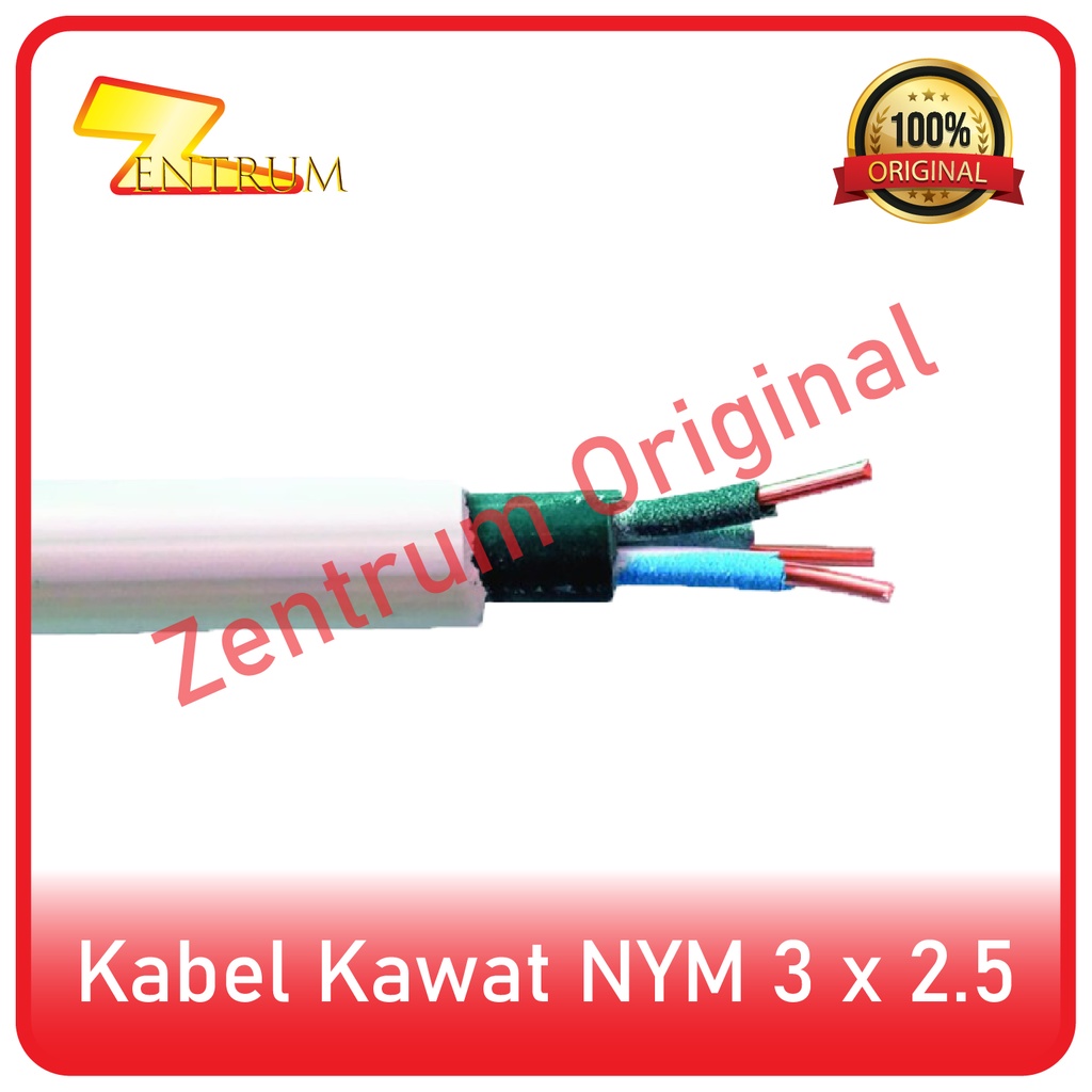 Kabel Listrik Kawat NYM 3 x 2.5 (30 Meter)