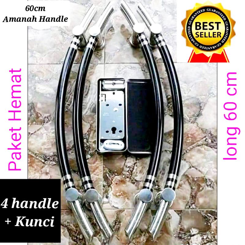 FULLSET 60cm Handle pintu Rumah 60cm Lengkung / Gagang pintu rumah stainless Ada 5 warna