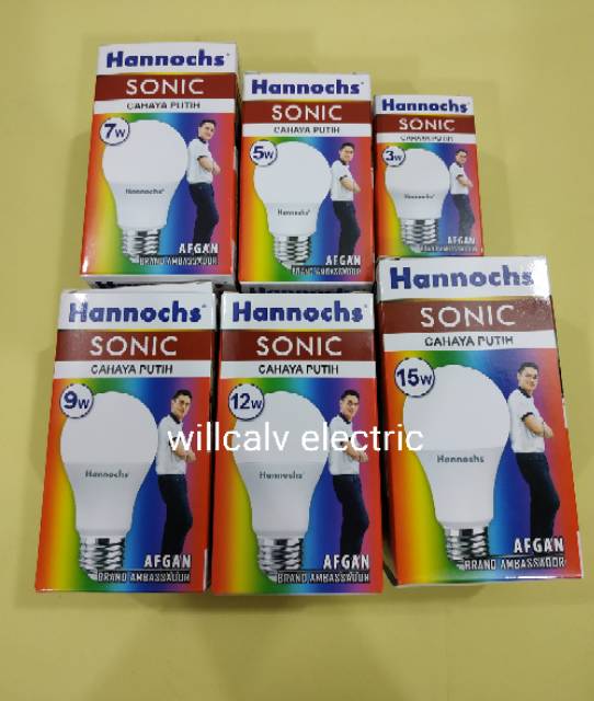 LAMPU LED HANNOCHS SONIC 9W 9WATT 9 WATT - LAMPU LED HANNOCH SONIC 9W 9WATT 9 WATT CAHAYA PUTIH