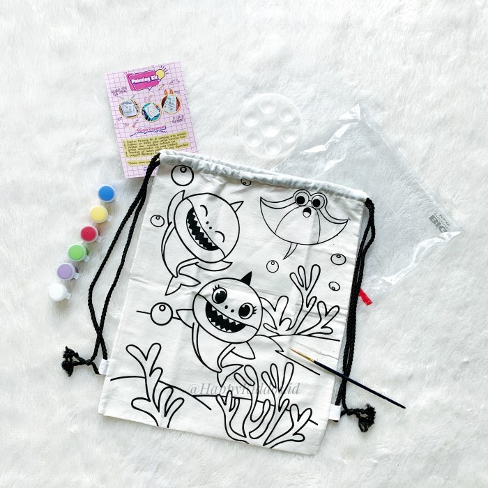 

KUALITAS TERBAIK - PAINTING SET/KIT FOR KIDS- SET MELUKIS UNTUK ANAK-LUKIS TAS (AKRILIK) - PRINCESS