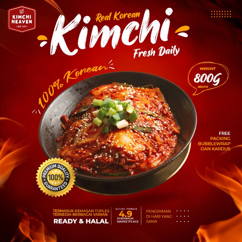 

800g Fresh Korean Kimchi in Jar Halal (Sawi / Lobak /Timun / Mix) Makanan Korea Halal Kimchi Korea Halal Korean Food Kfood Jajanan Cemilan Siap Saji Frozen Instant Murah Enak Premium