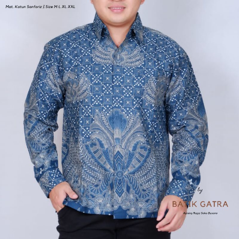 KEMEJA BATIK LENGAN PANJANG GURDO WAJIK FULL FURING