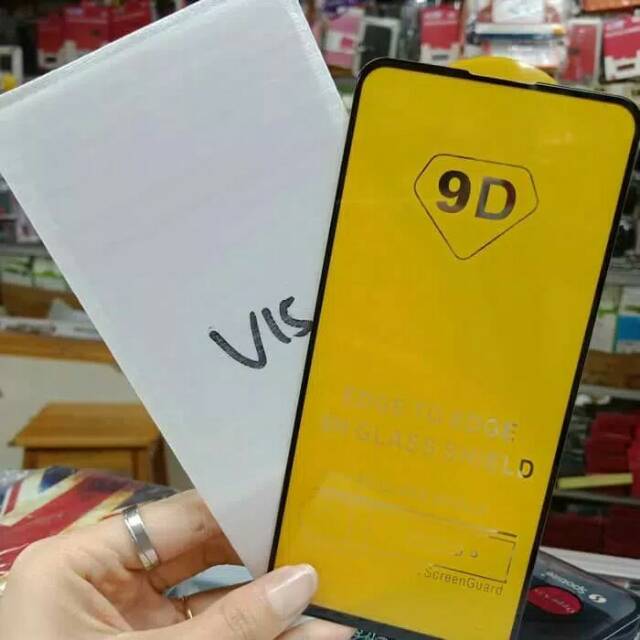 TEMPERED GLASS 9D FULL GLUE VIVO V15 V15 PRO V17 PRO