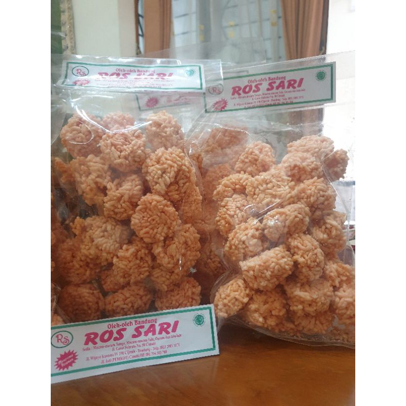 Ranginang Asin Terasi Bulat 200Gr Oleh Oleh Bandung