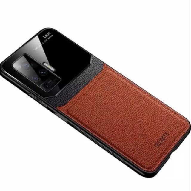 CASE ORIGINAL VIVO X50 PRO X50PRO ORIGINAL CASE DEDICATE LEATHER SOFT HARDCASE X50 HITAM