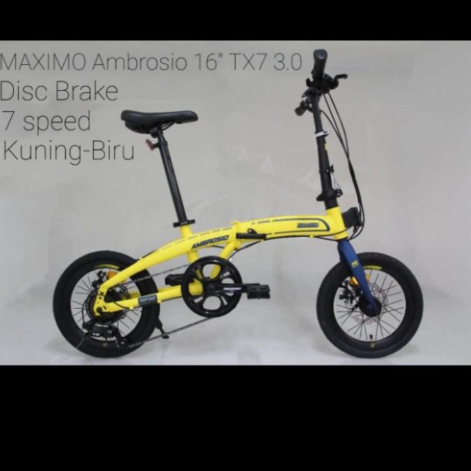 Sepeda Lipat Ambrosio Tx7 3.0 16 Inch Kunestlestore