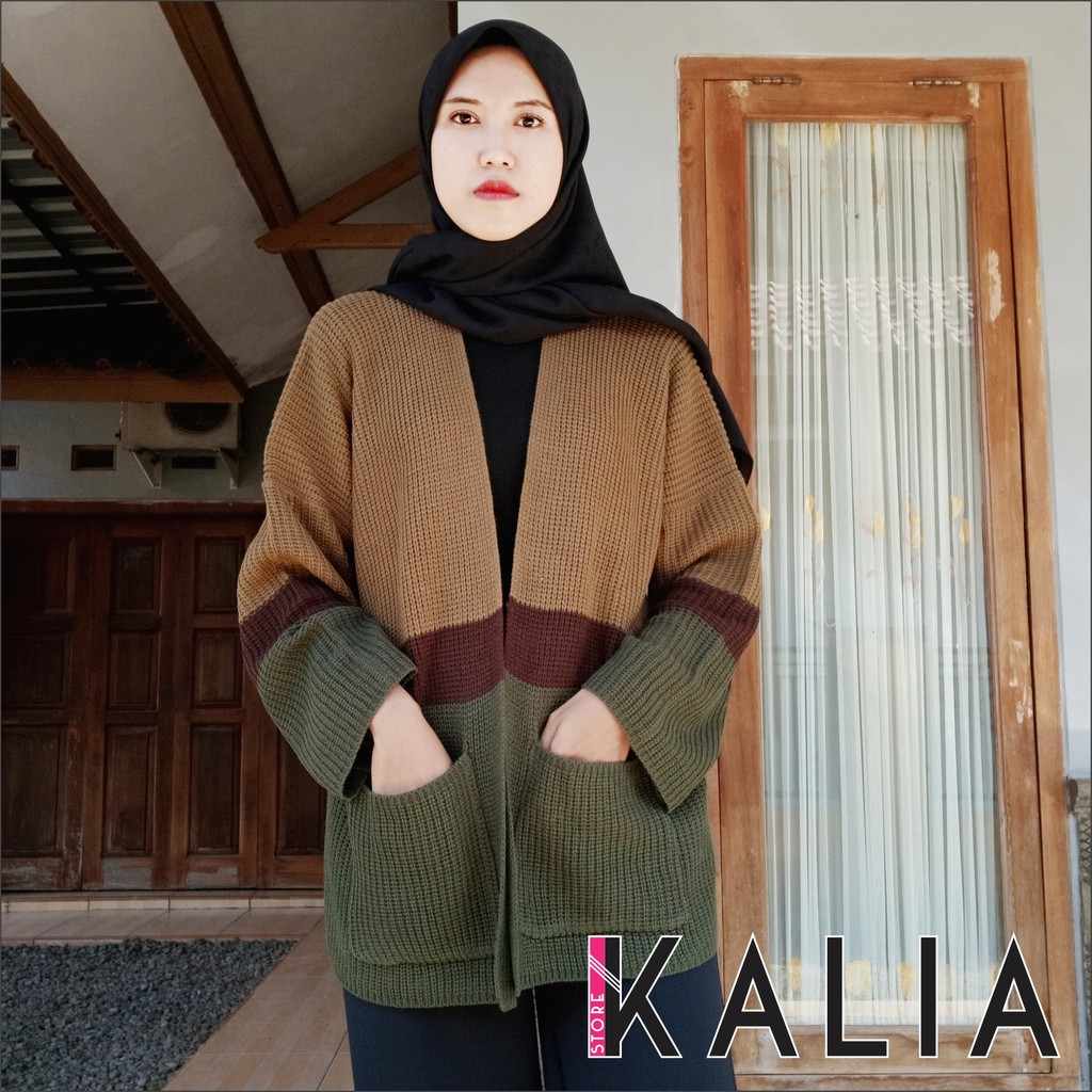 CAMEROON PASTEL CARDY OVERSIZE TEBAL premium size