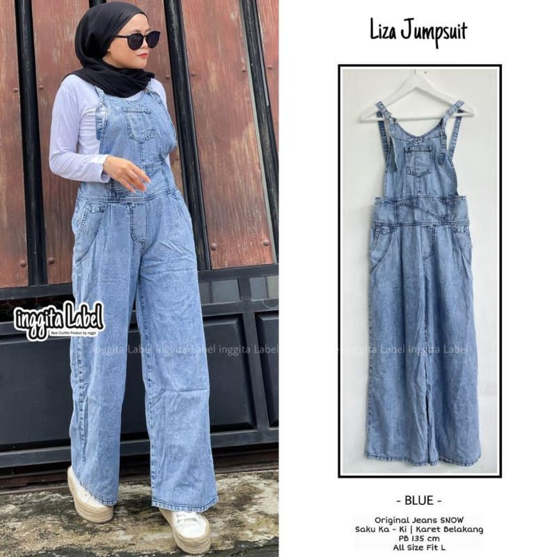 liza jumpsuit jeans by inggita label