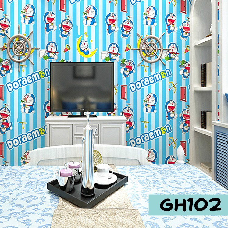 Wallpaper dinding 3d kamar tidur / Wallpaper dinding kamar tidur anak wallstiker Karakter Lucu Ukuran 45Cmx5M / 10M Termurah-GH102-5M