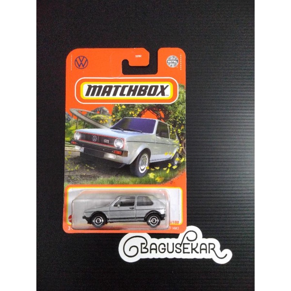 matchbox vw volkswagen golf mk1 silver