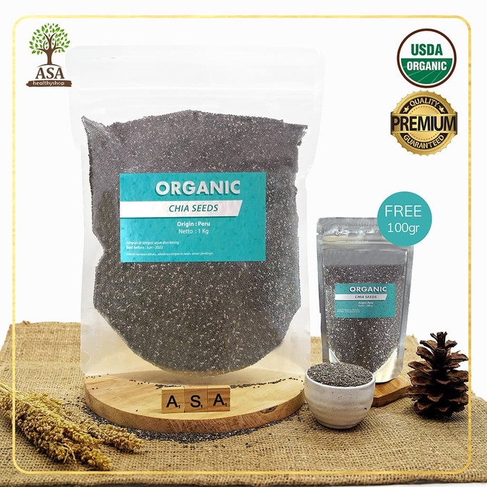 

q20w1q1qw Organic Chia Seed Peru 1Kg Free 100Gram Dscscv