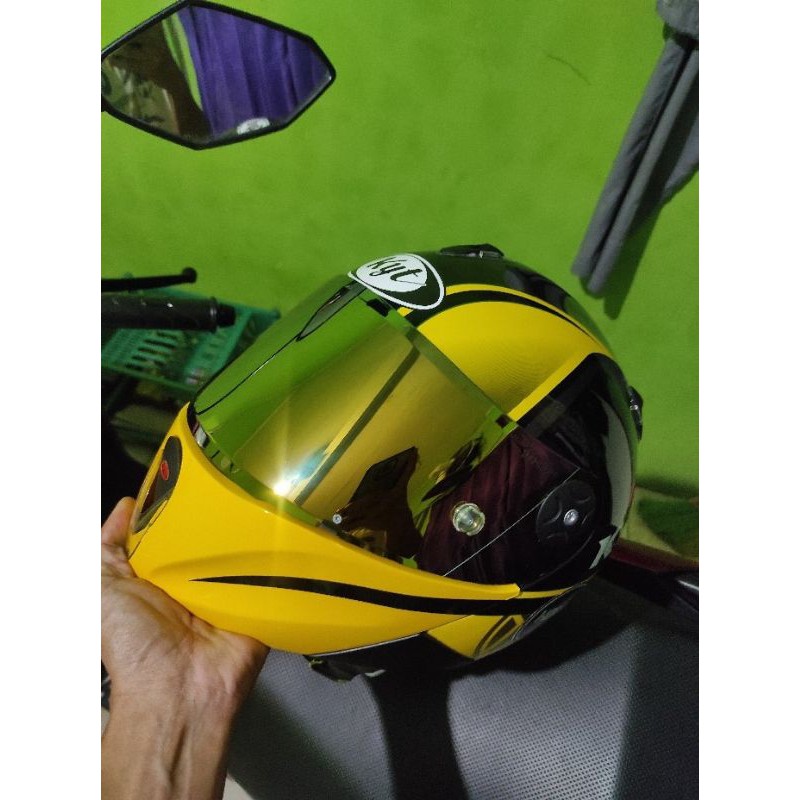 KACA Visor Flat KYT X ROCKET - Iridium Silver - Blue - Gold - Darksmoke hitam Xrocket X-ROCKET