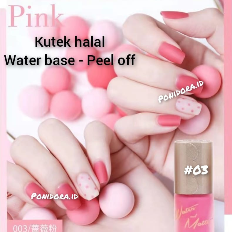 KUTEK HALAL WATER BASE KUTEK PEEL OFF KUTEK SATIN WATER AND MATTE