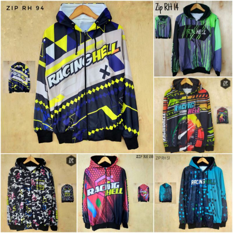 Jaket Racing Hell Zipper Racing Hell Jaket Balap