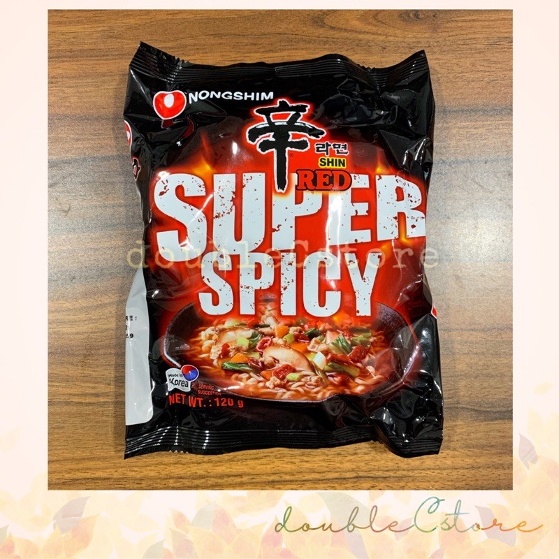 

Nongshim Shin Ramyun Shin Red Super Spicy Mie instan Korea 120gr
