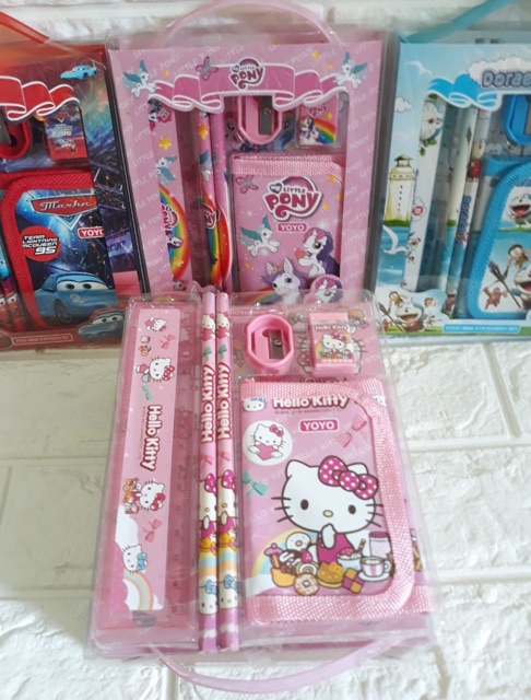 Set Alat tulis Anak / Study Set Dompet YoYo 8006