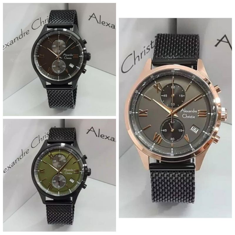 JAM TANGAN PRIA ALEXANDRE CHRISTIE ORIGINAL AC6567 PASIR GARANSI/ALEXANDER CRISTIE COWOK AC 6567