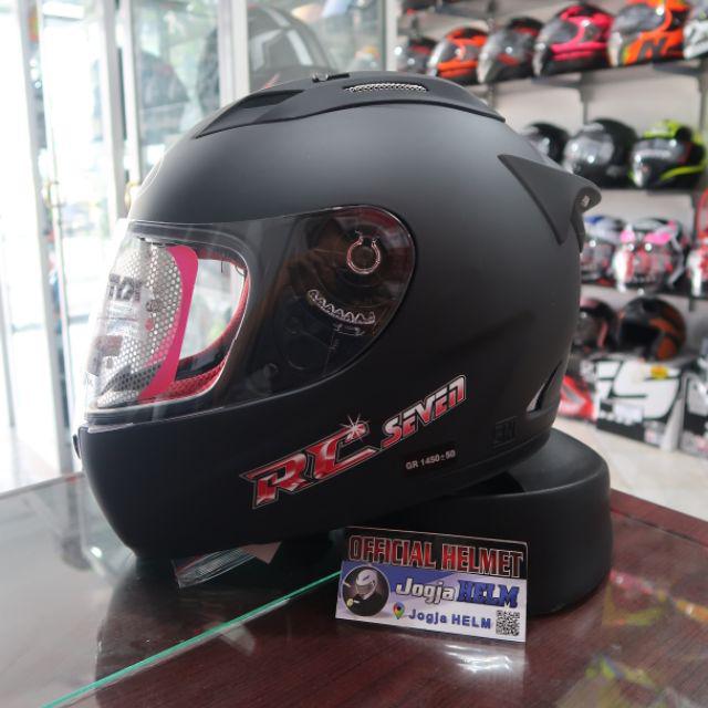 HELM KYT RC7 SOLID - Black Doff /helm murah/helm full face/original KYT-M