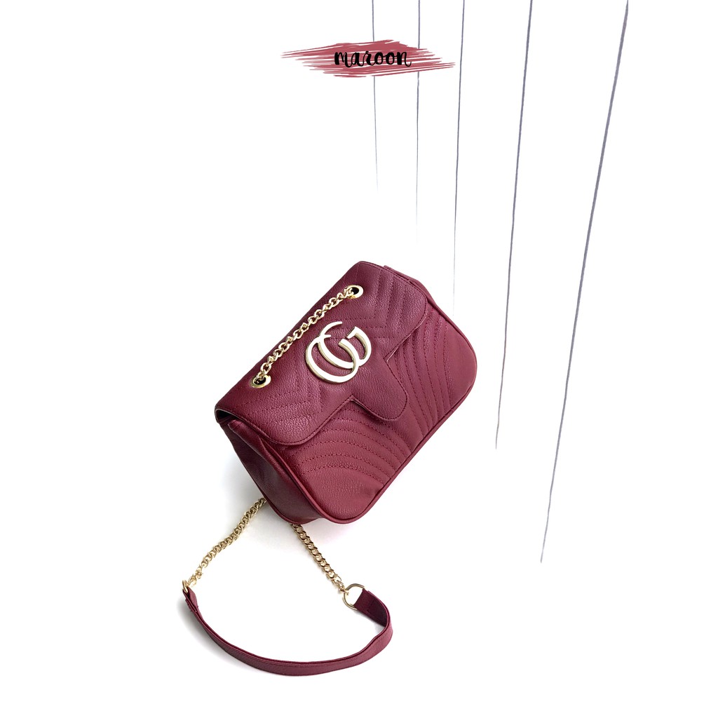 Slingbag Molly Embos - Tas Selempang Wanita