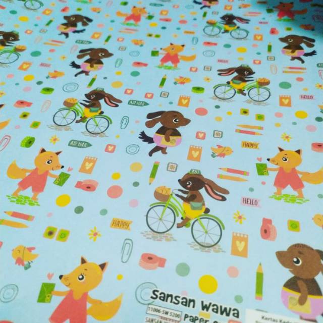 

Kertas Kado Animal Sansan Wawa 5200