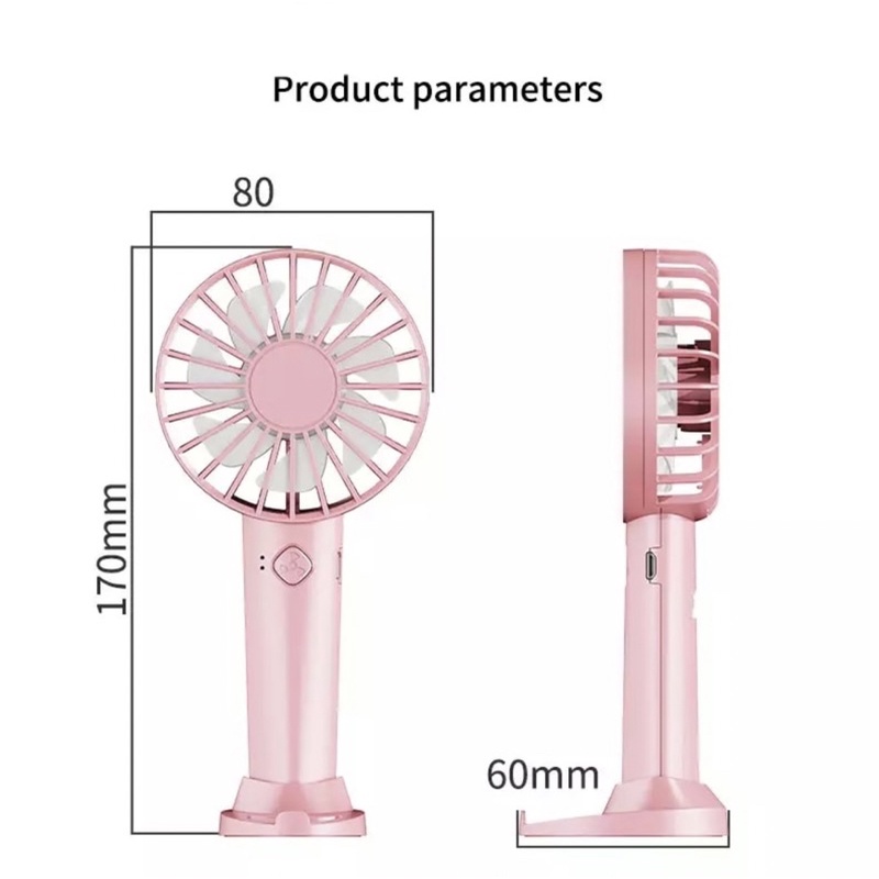 KIPAS ANGIN PORTABLE USB MINI FAN KIPAS ANGIN GENGGAM DENGAN PENYANGGA HP Y2