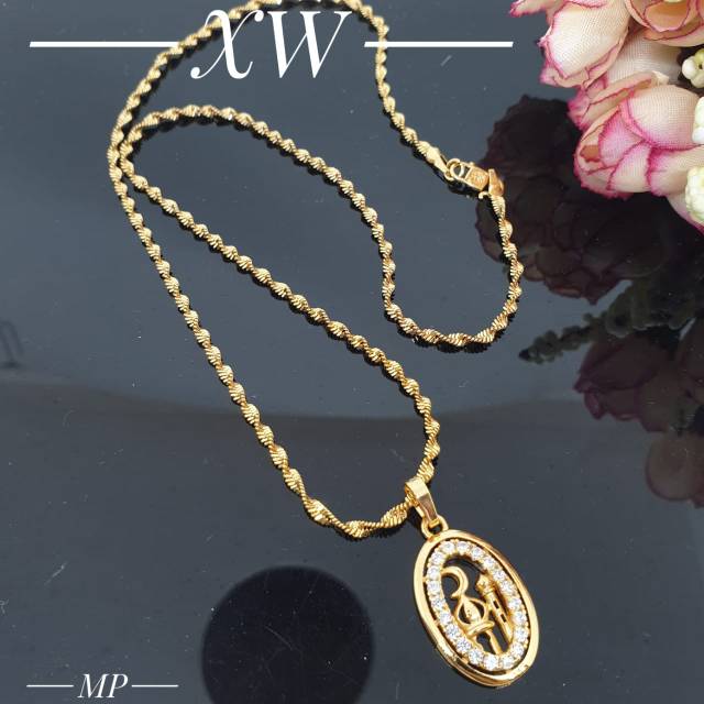 Kalung taj mahal lapis emas