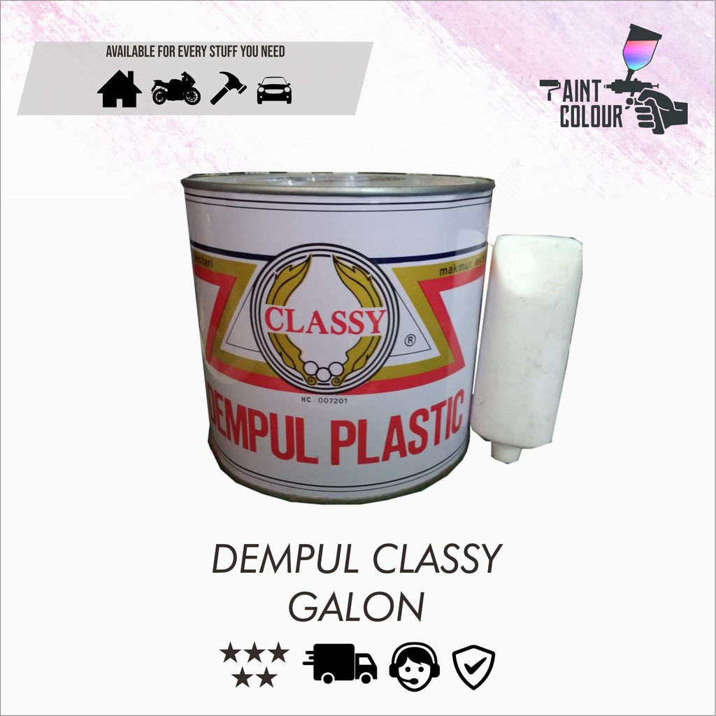 Dempul Classy Galon Mobil/Motor/Besi/Kayu