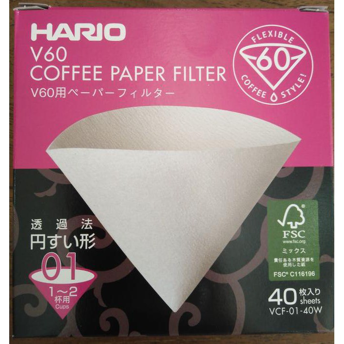 Hario V60 Coffee Paper Filter 01