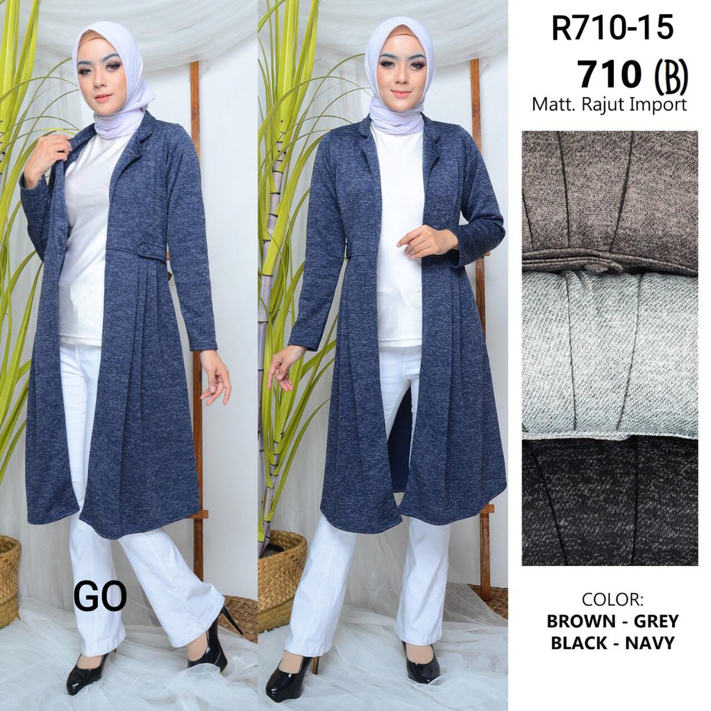 gof LINA CARDY Cardigan Wanita Murah Baju Outher Wanita Cardigan Lengan Panjang