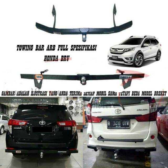 Towing bar arb brv towing belakang arb brv