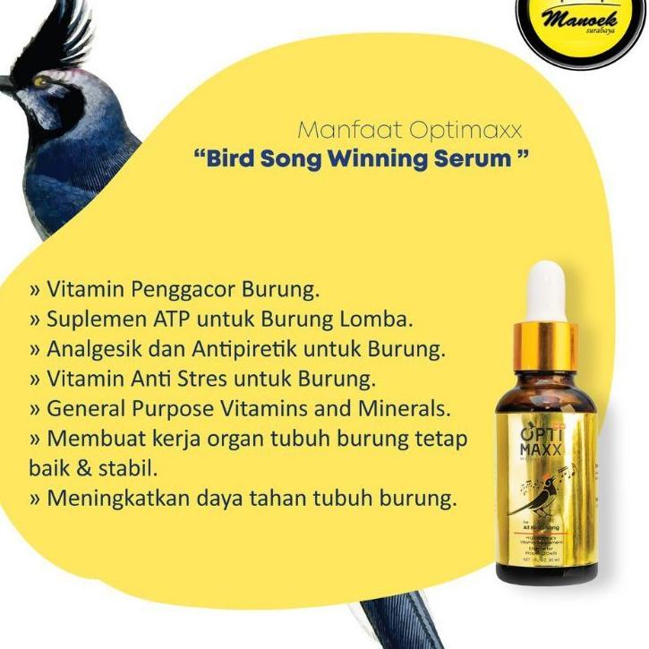 ⸨VeF♟⸩ ⭐️ ( BELI 2 GRATIS 1 ) OPTIMAXX ORIGINAL VITAMIN BURUNG KICAU GACOR LOVEBIRD MURAI BATU KACER