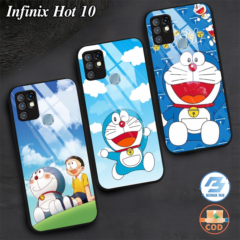 Benua Case - Case DORAEMON Infinix Hot 10 - Case Hp Infinix Hot 10 - Kesing Hp Infinix Hot 10 - Soft