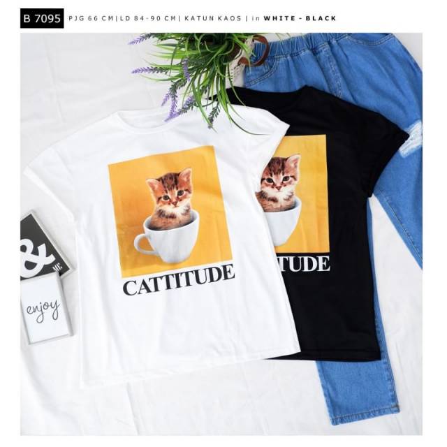 Kaos kucing lucu