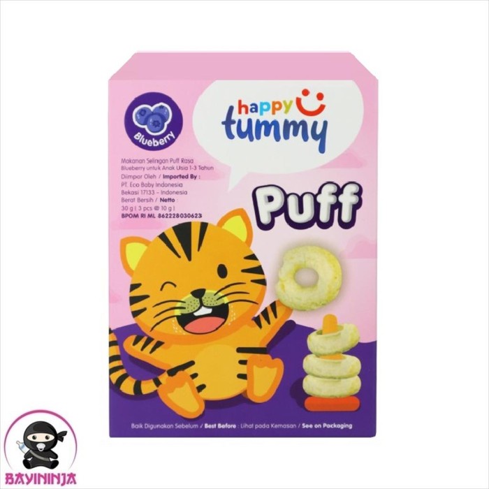 

HAPPY TUMMY Puffs 30 g - Blueberry T-Ninjabayi 01