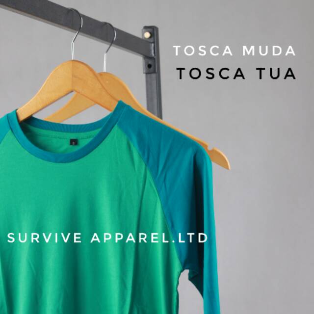 KATUN BAMBU KAOS POLOS - KAOS KATUN BAMBU RAGLAN LENGAN 3/4 - KAOS RAGLAN KATUN BAMBU ORIGINAL